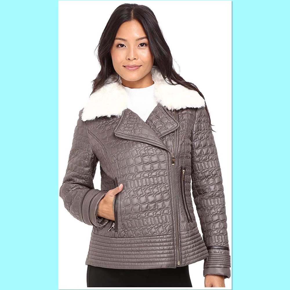 DROPPED $ VIA SPIGA NEW ASYMMETRICAL WARM JACKET - Picture 3 of 5